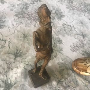 Carved wooden wood sculpture Spaniard Spain